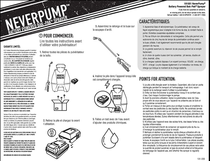 HUDSON 19001 4 Gallon NeverPump Bak-Pak Sprayer, Yellow
