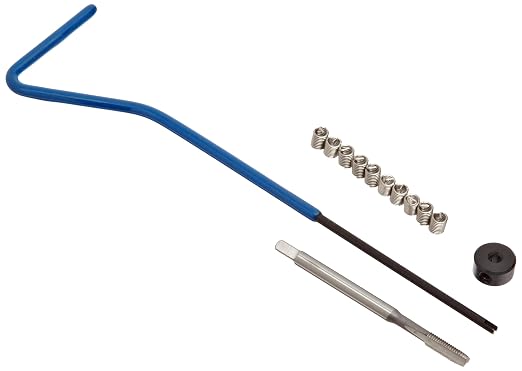 E-Z Lok EK30220 Helical Threaded Insert Kit, 304 Stainless Steel, #4-48 Thread Size, 0.224" Installed Length (Pack of 10)