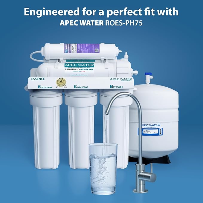 APEC Water Systems FILTER-T1Y-ESPH High Capacity 1 Year Replacement Filter Set For Essence Series Alkaline Reverse Osmosis Water Filter System Stage 1-3&6