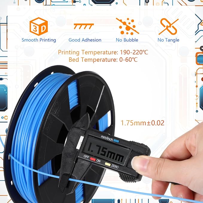 Pangda 3D Printer Filament Pla Bundle 1.75mm Multicolor, ±0.02mm Dimensional Accuracy, 3D Printing Filament for DIY Projects, Holiday Crafts(1.5 kg,Glow Color)