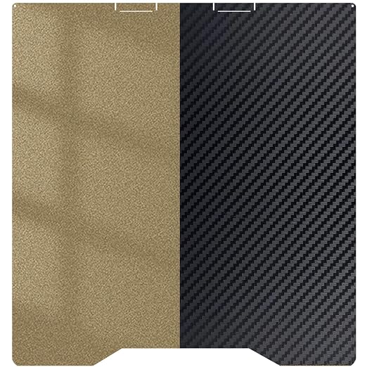 Upgraded K2 Build Plate PEI Sheet Smooth &Textured Carbon Fiber PET Printed Bed Spring Steel Platform Flexible Magnetic Plate for K2 3D Printer. (270x293)