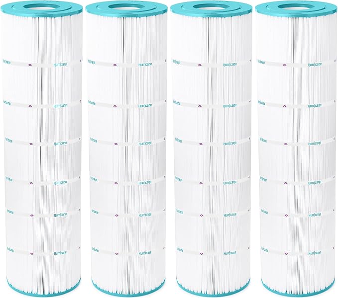 Hurricane Filters 4 Pack HF8418-01 Advanced Pool Filter Cartridge - Replacement for PJANCS200, Unicel C-8418, Filbur FC-0823, Jandy Industries CS 200