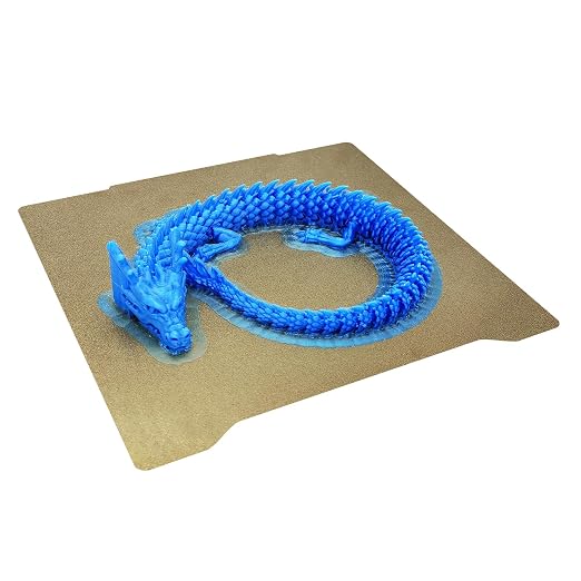 Prus Mini 196.3x190mm Double Sided Textured PEI Powder Coated Flexible Spring Steel Build Plate for Prus Mini Heatbed 3D Printer.