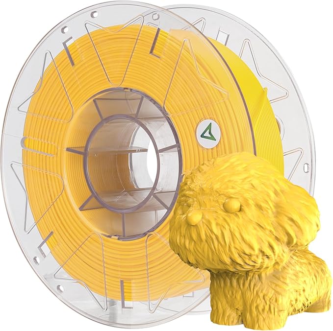 Creality Hyper PLA Filament 1.75mm, RFID 3D Printer Filament for High-Speed Printing up to 600mm/s, ±0.03mm Accuracy, 1KG/Spool (2.2lbs), 3D Printing Filament for Most 3D Printers (Yellow)