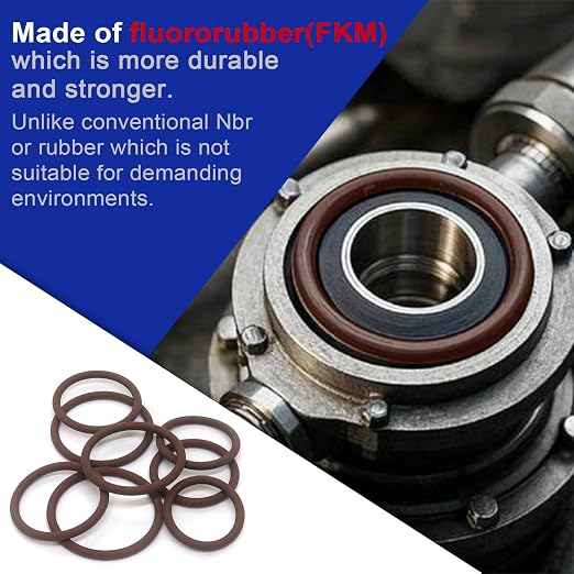 199PCS Viton O Ring Kits, 30 Metric Sizes FKM O Ring Kit, Fluorocarbon 75A, Chemical Resistant and Oil Resistance O-Rings for Various Chemicals, Hydraulic, Cylinders, Plumbing with 4PCS O-Ring Picks