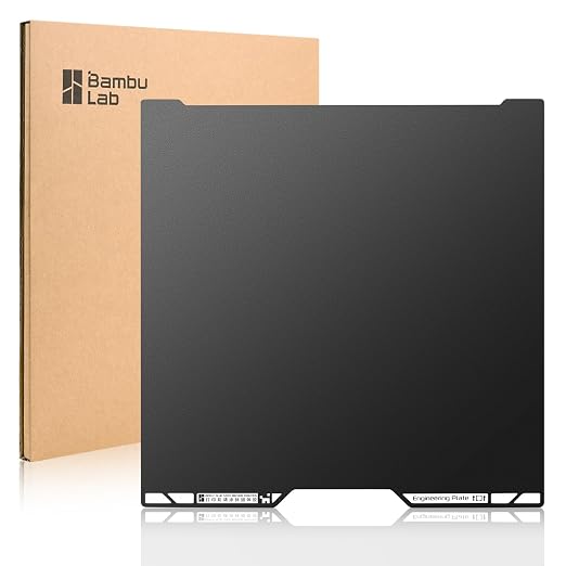 ENOMAKER Bamboo Original H2D H2S Engineering Build Plate, Smooth Print Bed Surface,120°C High Temp Resistant for All Filaments,Dual Sided Mat,Long-Lasting for Bambu Lab 3D Printer Heat Bed 35.5x34.5cm