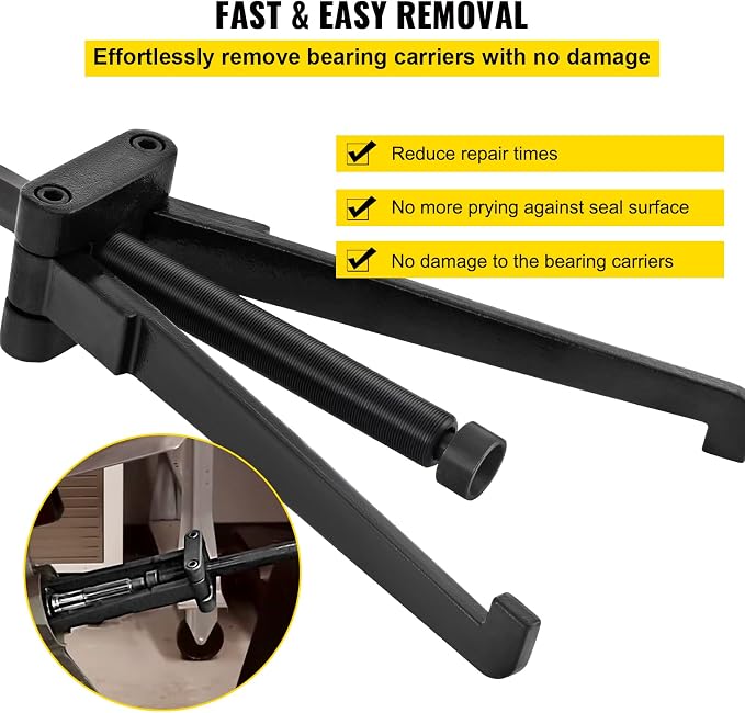 VEVOR Lower Bearing Carrier Puller, Compatible with Yamaha, Johnson, Evinrude, Honda, Mercury, Robust Steel Marine Lower Bearing Puller