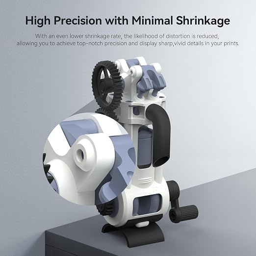 ANYCUBIC ABS-Like Resin Pro 2, 3D Printer Resin with Enhanced Strength and Toughness, High Precision and Minimal Shrinkage, Wide Compatibility for All LCD Resin 3D Printers (Grey+Clear, 2kg)