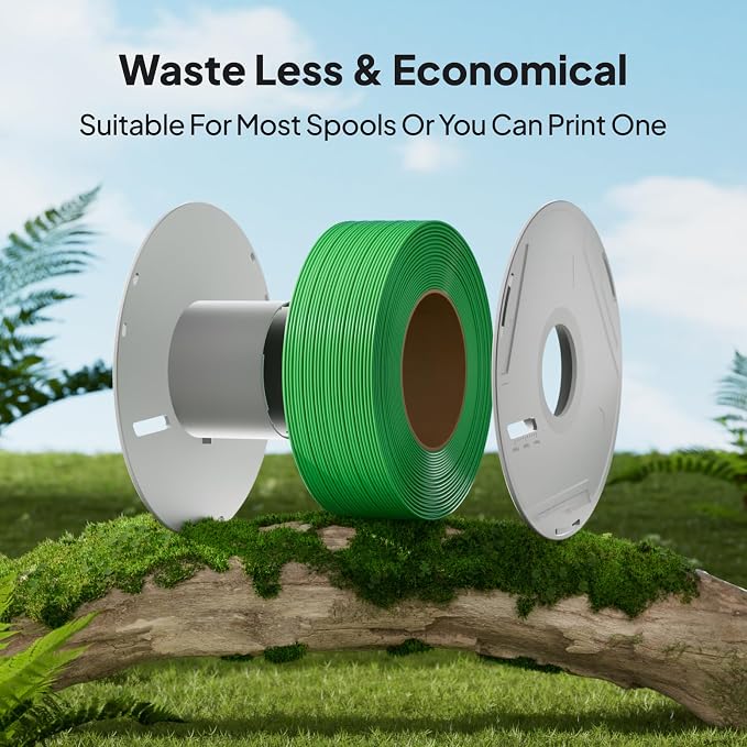 PLA Basic Refill Filament 1.75mm, No Spool 3D Printer Filament, Dimensional Accuracy +/- 0.02mm, Fits for Most FDM 3D Printers, 2KG Pink/Purple
