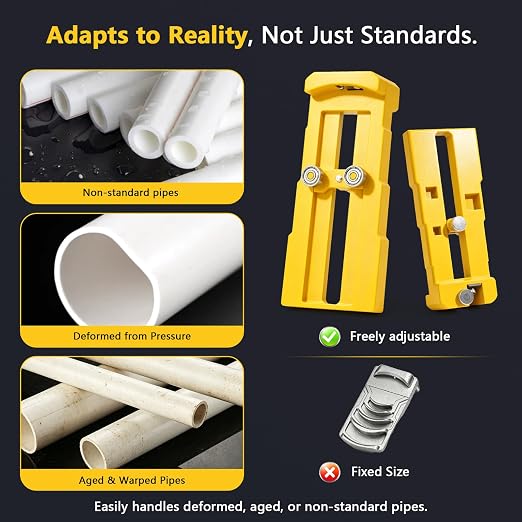 PVC Pipe Deburring Tool, Adjustable Chamfer Tool,PVC Chamfer Tool Creates Smooth Chamfer with Sharp Blade, Achieve More Uniform Coverage and Adhesion,Size from 1/2" to 4" (OD)