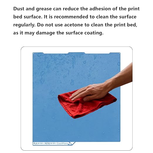 Kobra 3 Dual Side Low Temperature Cold Printing Build Plate, 3D Printer Double Sided Textrued Platform with Identification Code for Anycubic Kobra 3 V2 256x268mm
