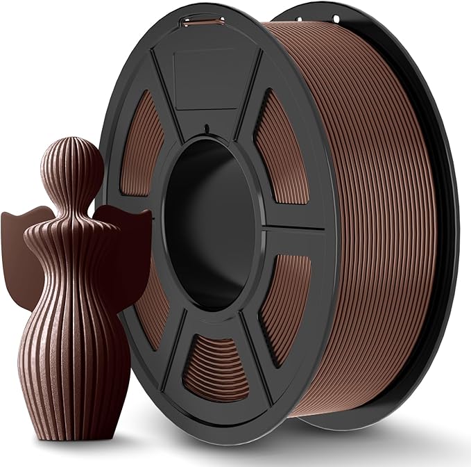 JAYO PLA+ Filament 1.75mm Brown 1.1KG, PLA Plus 3D Printer Filament | Tougher and Stronger, Neatly Wound, Vacuum Sealed, Dimensional Accuracy +/- 0.02 mm, Fit Most FDM 3D Printers