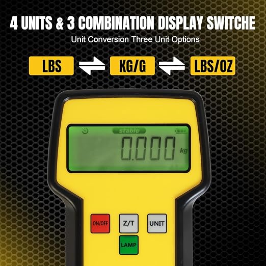 220 LBS HVAC Freon Scale High Precision Charging Refrigerant Scale Weight Scale with Portable Case for All Refrigerant Recovery Tanks