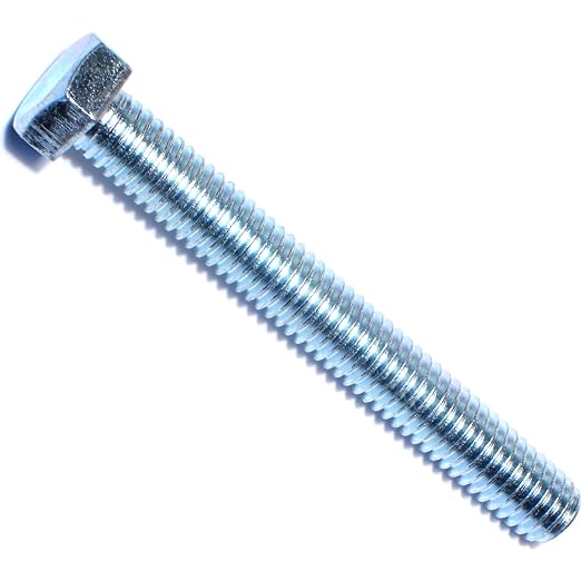 Hard to Find Fastener Tap Hex Bolts, Durable Corrosion-Resistant Steel Hex Head Bolt for Home Improvement, DIY, Construction, 3/8-16 x 3, Pack of 50