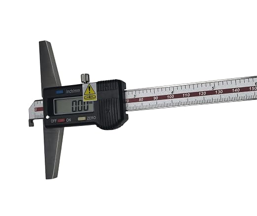 Depth Gauge Vernier Caliper 0-150mm 0-200mm,0-300mm (Digital 300mm(Single Hook))
