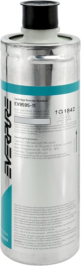 Everpure 2FC-P | Aquverse A100 | Pentair S-54 Replacement Filter Cartridge for Water Cooler | PFAS Filtration | NSF Certified