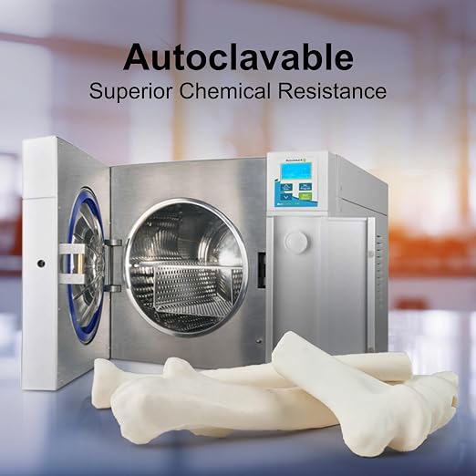 Siraya Tech Sculpt High-Temp Resistant 3D Printer Resin - Up to 250C, High Precision, Compatible with 8K DLP/LCD Printers for Engineering, Jewelry, & Industrial Applications (Ultra White, 1kg)