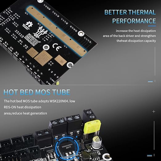 BIGTREETECH Upgrade Ender 3 Motherboard Silent Control Board SKR Mini E3 V2.0 32Bit with TMC2209 UART Stepper Driver 3D Printer Parts for Creality Ender3