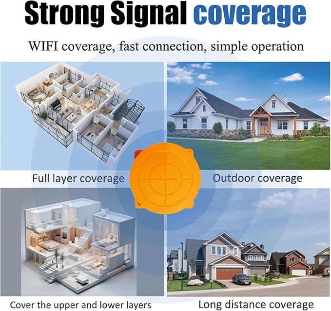 Moray Smart WiFi Water Level Sensor Water Tank Level Monitor Oil Tank Gauge Sensor Automatic Alarm Indicator for Tuya Smart Life Mobile APP Smart Home Remote Solar Power (ME201WS)