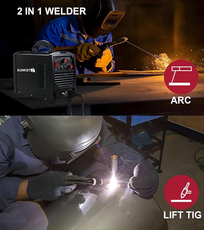 Arc Stick Tig welder Multiprocess Welding Machine (Black)