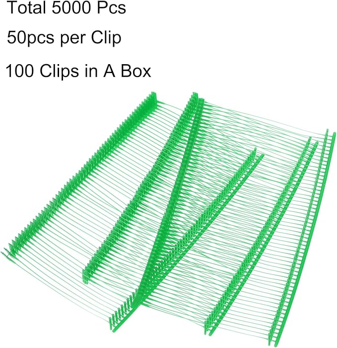 uxcell 50mm Tag Pins 2" Tagging Barbs Clothes Fasteners Tag Attachments for Clothes 5,000pcs, Green