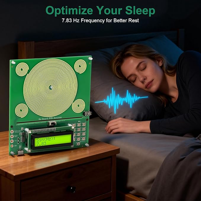Frequency Generator for Healing | Frequency Generator Resonator Sound Frequency Machine with Type-C | 0.01-200000Hz Adjustable Schumann Sine Wave Resonance Generator