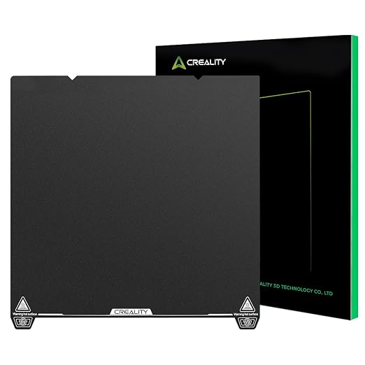 Official Creality K1 Max Build Plate 315x310mm Double Sided Epoxy Resin Coating Spring Steel Magnetic K1 Max Bed Plate 3D Printer Build Plate for K1 Max & Ender 3 V3 Plus (No Magnetic Sheet)
