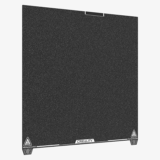 for Creality K2 Plus Build Plate, 370 x 370mm 3D Printer Platform with Textured PEI Surface Removable Spring Steel Magnetic Base for Creality K2 Plus 3D Printers (Frosted)