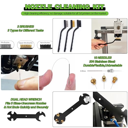 3D Printing Tool Kit with Storage Bag – 3D Printer Tools Features a deburring Tool,Surface Smoothing,and Scraper for Model cleanup,Wire Cutter,and Precise Drilling.