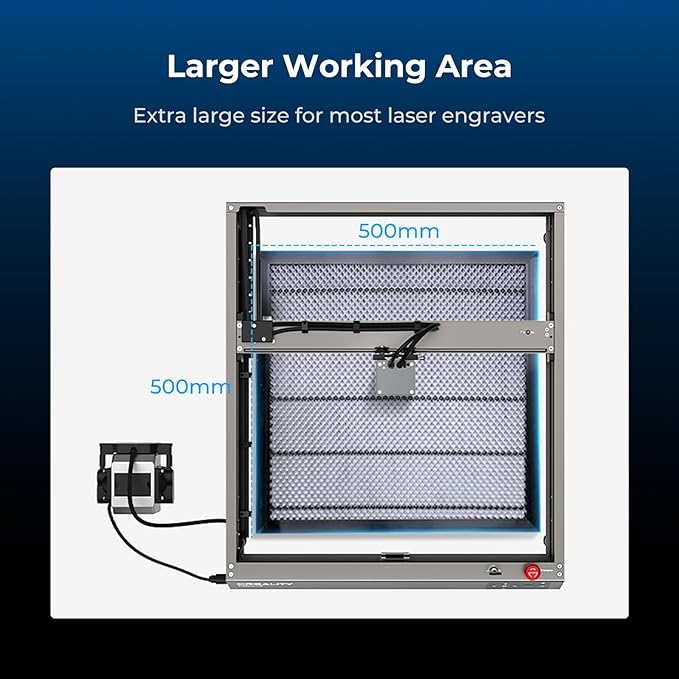 Creality Honeycomb Working Table 500x500mm, Laser Honeycomb Bed for Laser Engraver, Aluminum Honeycomb Cutting Table for Fast Heat Dissipation and Desktop Protection (19.68” x19.68”)