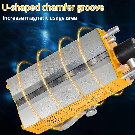 660 lb/300kg Magnetic Lifter, Permanent Magnetic Lifter with Release, for Lifting Plate Steel, Board, Used in Shop Crane, Hoist, Board