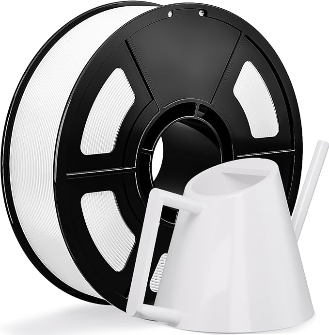 IEMAI White PETG Filament 1.75mm 1kg, Tough & Durable 3D Printer Filament 30-300mm/s Printing Compatible with Bambu Lab, AMS, AMS Lite, Dimensional Accuracy +/- 0.02mm