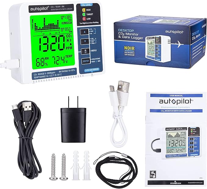 Autopilot Desktop CO2 Monitor & Data Logger