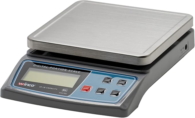 Winco Digital Portion Scale for Kitchens, 6.5"