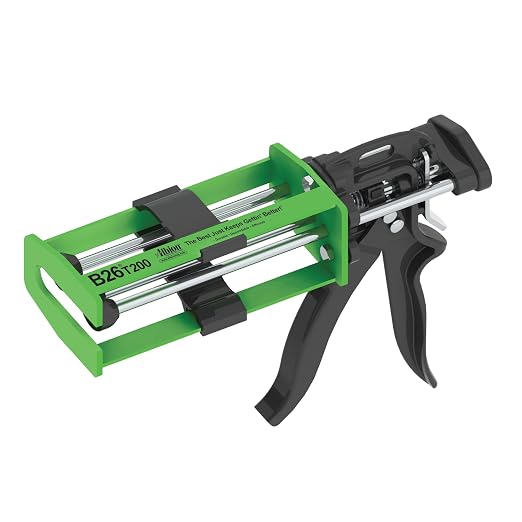 Albion Engineering Company B26T200 200 Series B-Line Manual Multi-Component Cartridge Epoxy Adhesive Gun, 1:1 Ratio (100 x 100 ml) & 2:1 Ratio (215 ml)