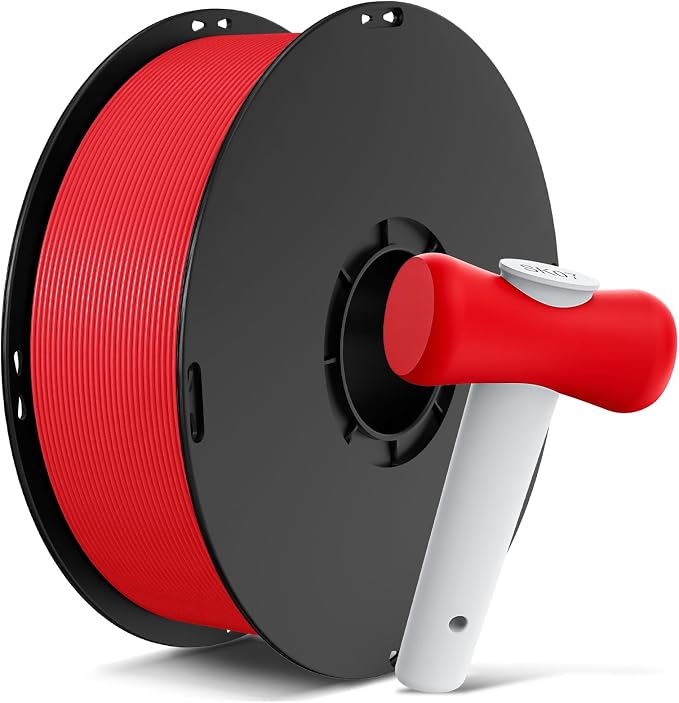 ANYCUBIC ABS Filament 1.75mm, High Strength and Toughness, 3D Printer Filament Dimensional Accuracy +/- 0.02mm, 1KG Spool (2.2 lbs), Red