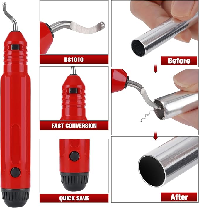 4-1 Tubing Cutter Set, Heavy Duty Pipe Cutter 1/4"-2" OD, Mini Pipe Cutter 1/8"-7/8"OD, Mini Copper Pipe Cutter with Deburring Tool, PVC/Aluminium/Plastc Pipes, Suitable for repair & DIY workers
