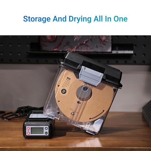 Snapmaker Filament Dryer,3D Printer Filament Dryer and Storage Box with 360°PTC Fast Heater for Keeping Filament Dry,Compatible with 1.75/2.85/3mm PLA PETG ABS TPU ASA PA PC PVA