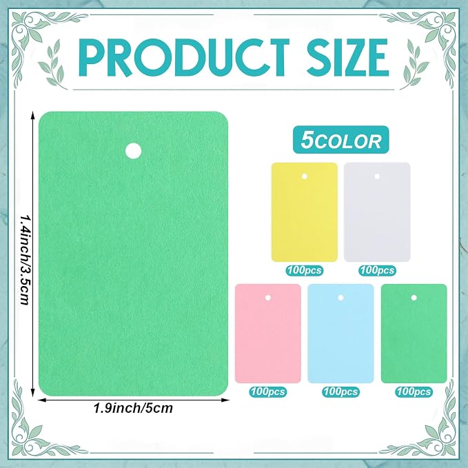 Honoson 2006 Pcs Clothing Price Tags with Gun Set Including Garment Price Tag Attacher with 5 Steel Needles 500 Clothing Label 1500 Plastic Fasteners Barbs(Colorful)