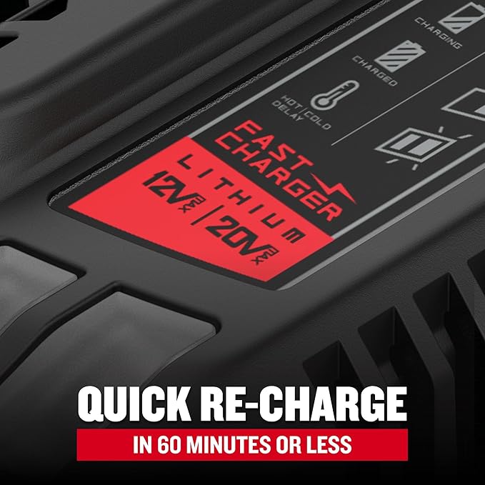 CRAFTSMAN 20V Power Tool Battery 2-Pack, Lithium-ion with Charger (CMCB204-2CK)
