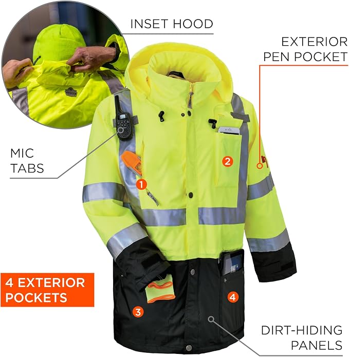 Ergodyne 8386 Type R Class 3 Outer Shell Jacket