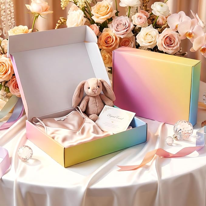 Shipping Boxes for Packaging, 11x8x2 Inches Corrugated Cardboard Boxes, Mailing Boxes for Small Business(40 Pack, Colorful)