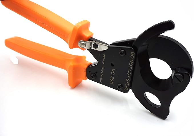 Ratchet Cable Cutters,Aluminum Copper Wire Cutters for Cutting electrical wire as Ratcheting Wire Cut Hand Tool (300mm2)