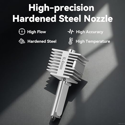Upgrade A1/ A1 Mini/ A2L Quick-Swap Hotend 0.4mm Hardened Steel Nozzle Fast Speed&High Temp Integrated Structure Hot End with Silicone Cover Compatible with Bambu Lab A1/ A1 Mini/ A2L 3D Printers