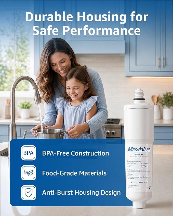 Maxblue Scale Inhibitor Water Filter Replacement for Aqua-Pure® System AP431, Aqua-Pure® AP430SS Whole House Scale Inhibition Inline Water System, Pack of 3