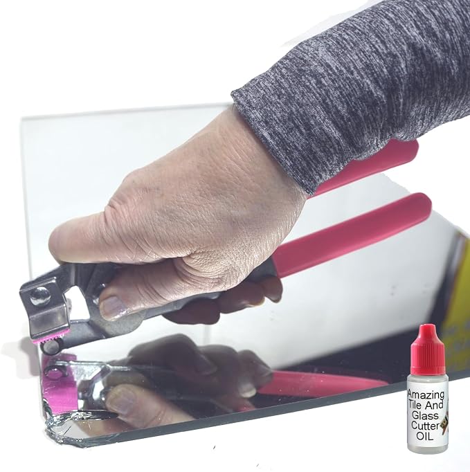Glass Cutters for Stained Glass, Drill Bits for Drilling Holes in Glass, Bottles & Blocks. Stained Glass Cutter, Oil and Diamond Tip Drill Bits for Wine Bottles with DIY Instructions & Online Videos