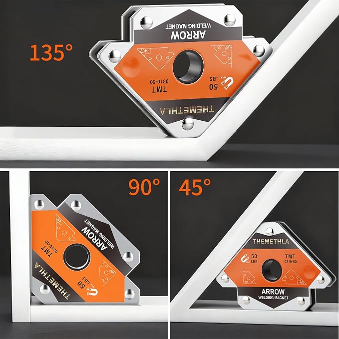 Welding Magnets 50 LBs-4 Pieces Magnetic Welding Holder Set, Holding Power Welding Accessories