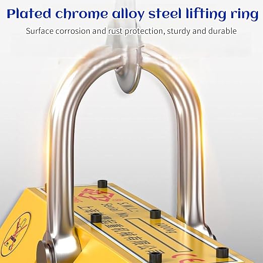 440 lb/200kg Magnetic Lifter, Permanent Magnetic Lifter with Release for Lifting Plate Steel, Board, Used in Shop Crane, Board, Hoist