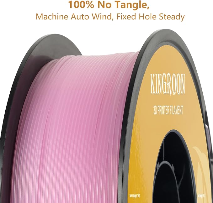 Kingroon Glow in Dark 1.75mm PLA Filament, Fit Most FDM 3D Printers, Dimensional Accuracy +/- 0.03 mm, 1kg Spool(2.2lbs), Luminous PLA 3D Printer Filament - Purple