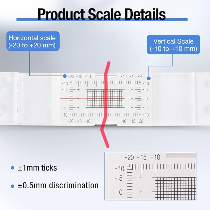 Concrete Crack Monitor, Crack Monitoring Record Standard Tell-Tale Crack Monitor for the Standard and Corner Tell-Tale (5 PCS)
